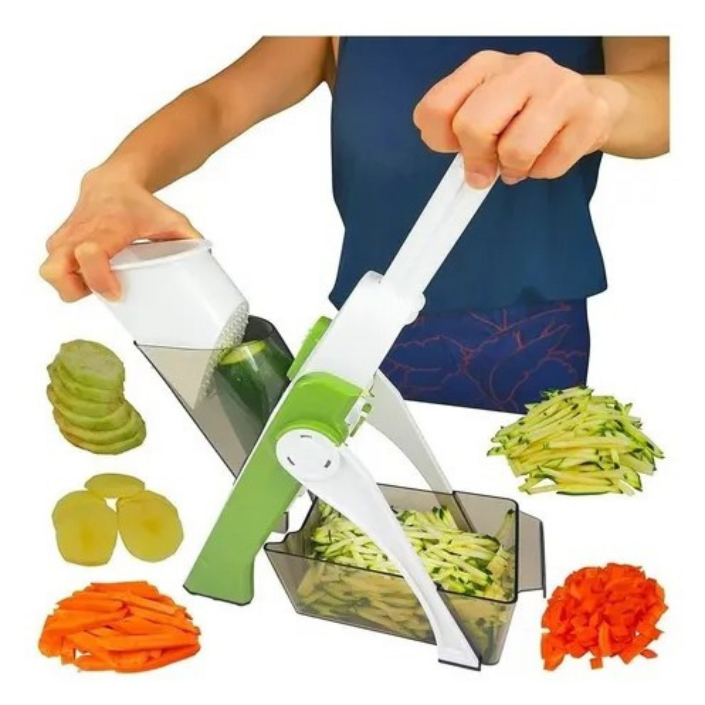 Cortador De Cocina Multifuncional De Acero Inoxidable