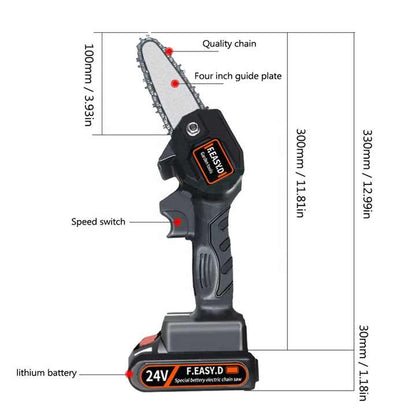 Motosierra de 4 pulgadas inalambrica bateria 24v